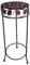 PrimoLiving Metall Blumenhocker/Beistelltisch Shabby Antik-Look braun rund Gr. M (P-05897)