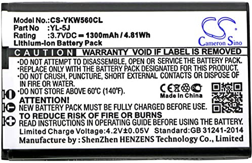 Akku für Schnurlostelefon Yealink Typ YL-5J, 3,7V, Li-Ion
