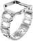 Maucoray Edelstahl Uhrenarmband mit Rahmen kompatibel für Fitbit Blaze Smartwatch, Armband Ersatz Zubehör Verstellbares Armband (Silber)
