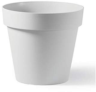 VECA Pflanzkübel rund 'Cleo'- Hochwertige Blumentöpfe und Blumenkübel - Weiß - 54 cm hoch x 60 cm Durchmesser