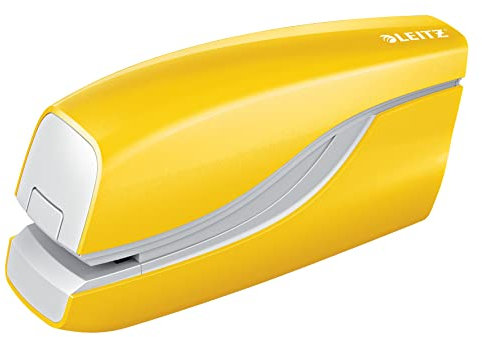 Leitz NeXXt elektrisches Heftgerät, gelb, 10 Blatt, WOW, 55661016