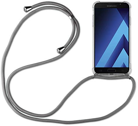 betterfon | Samsung Galaxy A5 2017 Handykette Smartphone Halskette Hülle mit Band - Schnur mit Case zum umhängen Handyhülle mit Kordel zum Umhängen für Samsung Galaxy A5 2017 SM-A520 Grau