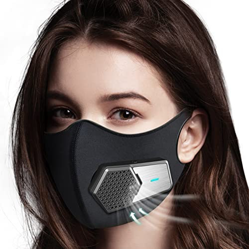 Personal Wearable Air Purifiers,Travel-Size Air Purifiers,Head-Mounted Portable Mini Air Purifier,Used for Tourism, Running, Cycling, Mountaineering, Outdoor Sports (Full Set,Black)