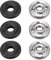 3 Pair Metal Inner Outer Flange Accessories Angle Grinder Flange Replacement Inner Outer Flange Widely Used in Household Appliances Office Equipment Communication Equipment Etc