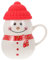 Cabilock Tasse de Bonhomme de Neige Tasse à Café de Noël Tasse de Bonhomme de Bonhomme de Neige Tasse de Bonhomme de Neige avec Couvercle de Silicone Céramique Tasse de Thé Tasse de Petit