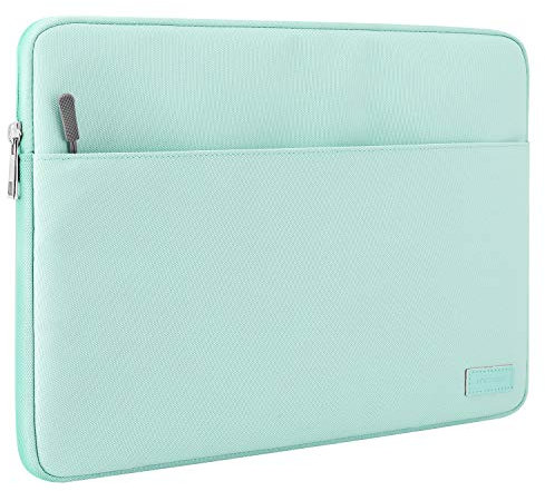 MoKo 13-13.3 Inch Laptop Sleeve Fits 13 MacBook Air M2/M1 2022-2018, 13/14 MacBook Pro M2/M1 2022-2016, surface pro 8, iPad Pro 12.9, Notebook Computer Case Cover Bag with Pocket, Mint Green
