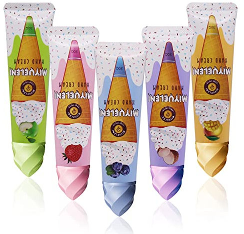 HASAIKA® Handcreme, Handcremes Set, Mini Handcremes, Handcreme Geschenkset,Spendet Feuchtigkeit, Entlastet, Repariert Extrem Trockene Hände Geschenk für Sie Freundin,Lehrer,Freunde,Oma(5 Stück)
