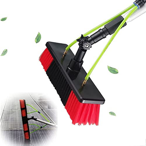FYDK 5-9m Wasserführende Teleskopstange, Glasdach Reinigungsset, Pv Anlage Reinigungsgerät,solar-photovoltaik-Panel-reinigungsbürste,ausziehbarer Reiniger Wintergartendach(Size:7M)