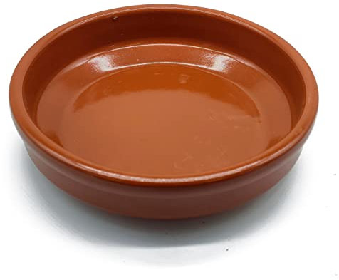 AC – Cazuela de Barro – Fabricado en España – Apto para vitro y hornos – Ø 20 cm