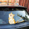 Dreothy Heckscheibenwischer-Aufkleber, lustige Katze, beweglicher Schwanz, Wischer-Aufkleber, wasserdicht, für Heckscheibenwischer Fensterscheibenwischer, Aufkleber für Heckscheibenwischer