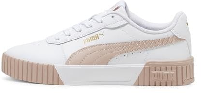 PUMA Carina 2.0, Scarpe da Ginnastica Donna, Puma White Rose Quartz Puma Gold, 38.5 EU