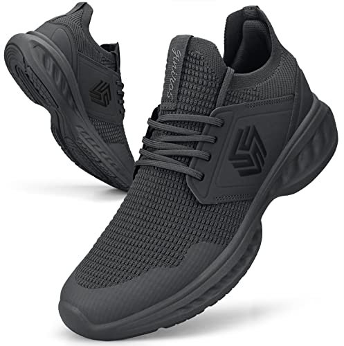 Giniros Herren Sneaker Laufschuhe Sportschuhe Turnschuhe Running Tennis Schuhe Dunkelgrau 46