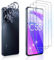 Dabuu 3 Piezas Protector de Pantalla para Realme C55 + 3 Piezas Protector de Lente de Cámara, 9H Dureza, Anti-Arañazos, HD Vidrio Templado, Cristal Templado - Transparente