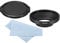 PATIKIL 40.5mm Lens Hood, Wide Angle Matte Surface Anti-reflective Inside Hood with Cap and Cleaning Cloth for Camera Lens, Black for Nikon, for Fujifilm, for Pentax, for Leica