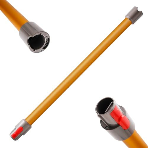 Qygba Ersatzteile Verlängerungsrohr für Dyson V7 V8 V10 V11 V15 Staubsauger, Saugrohr Länge 73 cm, Rohr Ersatz für 969109 (Gold)
