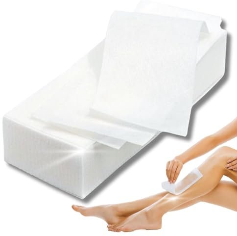LALILL Strisce Depilatorie in Pile – 400 Pezzi – Non Tessuto Morbido per Epilazione con Cera Calda o Zucchero – Viso, Corpo, Ascelle, Bikini
