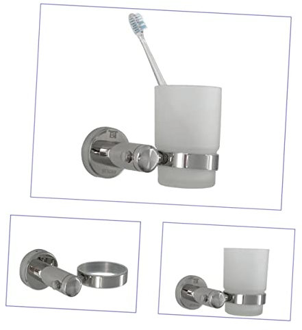 Cabilock Portavasos De Acero Inoxidable Portavasos De Acero Inoxidable Portacepillos De De Acero Inoxidable Accesorios De Baño Boca Portavasos Portavasos De Vidrio Cepillo De