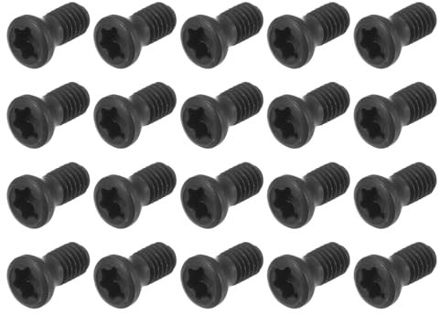 sourcing map M3.5x8mm Torx Screws with Wrench for Replaces Carbide Insert CNC Lathe Tool 12.9 Grade Alloy Steel 20pcs