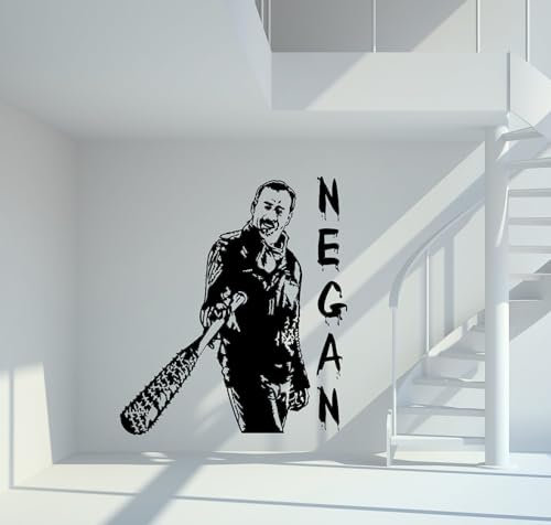 mein-motiv.com Wandtattoo TWD - Negan - Jeffrey Dean Morgan Größe S - ca. 25cm x 22cm