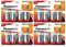 PANASONIC - Lote de 4 ampollas de 4 pilas alcalinas Pro Power Gold LR20/D - 1,5 V