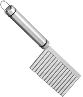 Crinkle-Kartoffelschneider, Wellenschneider für Gemüse - Ergonomischer Knisterschneider aus Edelstahl - Rostfreie Küchenhelfer, arbeitssparendes Schneidwerkzeug für Zuhause, Küche, Restaurant