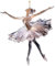 Funkelndes Ballerina-Ornament, durchsichtiges Acryl, Ballerina-Tanz-Weihnachtsornament zum Aufhängen mit Band, tanzende Ballerinas-Dekoration, einzigartiges Geschenk für HäNge Deko (8x8cm)