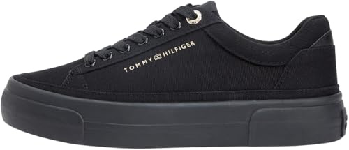 Tommy Hilfiger Damen Th Foxing Platform Canvas Fw0fw09480Low Top