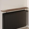 Loch & Skye Radiator Shelf with Foil Insulation 120 x15 x 1.8cm MDF Wooden Floating Shelf with Brackets No-Drill Over Radiator Shelves for Heat Circulation in Living Room & Bedroom (Oak)