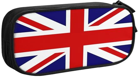 WXCJWD UK Flag Pencil Case for Large Simple Multifunctional Pencil Bag for Office