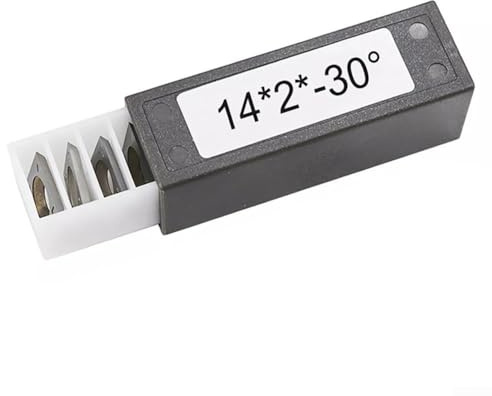 Alanmoship 10 Stück quadratische Hartmetall-Wendeschneidplatten für CNC-Drehmaschine, Holzbearbeitung, 30° Schnittwinkel, geeignet für Hartholz, Weichholz, MDF, Sperrholz und Spanplatten