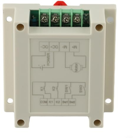 Carte de commande marche avant et arrière 30 A CC 12 V 24 V avec interrupteur de fin de course et fonction de verrouillage automatique pour module pilote d'automatisation industrielle, boîtier ABS