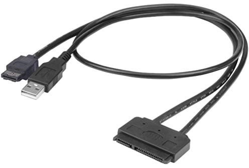 Akasa AK-CBSA03-80BK Flexstor - Cable eSATA para Discos Duros y Unidades de Estado sólido SATA