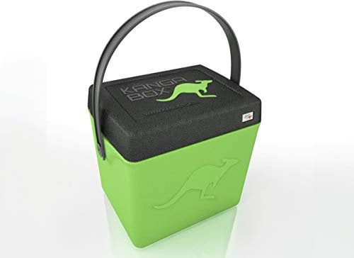 Kängabox® Kühlbox 20 Liter grün Trip - Isolierbox für kalt & warm. Made in Germany, Outdoor Thermobox für Camping, Grillen, Picknick & Garten