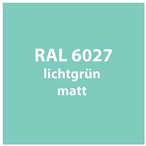 Streichlack Streich Lack Farbe 1K * Premium Qualität * 1 Liter (RAL 6027 licht-grün matt [wie türkis])