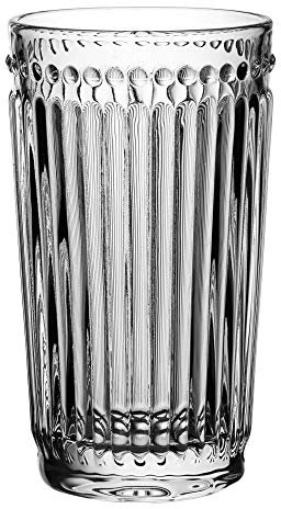 Utopia Élysées Hiball Glasses 13oz / 370ml - Set of 6 Ribbed Highball Tumblers