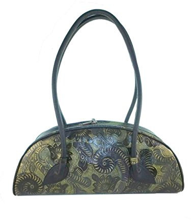 déqua Tasche grün-schwarz-gold