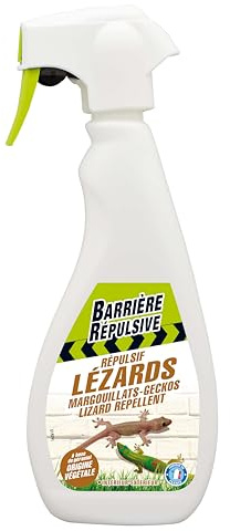 BARRIERE REPULSIVE Repellente lucertole, Pronto all' Uso, Nebulizzatore 500 ml, replez500