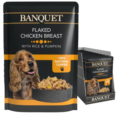 HiLife Banquet Dog Food Flaked Chicken with Rice and Pumpkin, 15 x 100 g Pouches