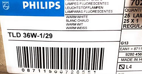 PHILIPS Leuchtstoffröhre T8 GX53 36W/29 Karton mit 25 Stück Kaltweiß