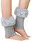 Women Girls Faux Fur Boot Cuff Socks Winter Knitted Short Leg Warmers Boots Socks Stretchy Comfortable Fashion Christmas Birthday Gift