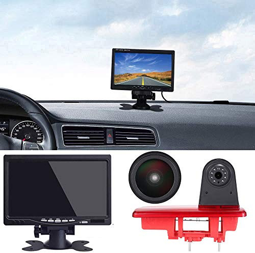 【Super HD Rückfahrkamera Set】7 Zoll TFT LCD Auto Monitor + 1280*720 Pixel Super HD Nachtsicht Rückfahrkamera Ersatz für Fiat Talento/Renault Trafic III/Nissan NV300 Primastar/Opel Vauchall Vivaro
