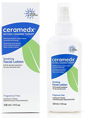 CERAMEDX – Beruhigende Gesichtslotion | Natürliche Ceramid-Lotion für trockene, empfindliche Haut | Tierversuchsfrei, vegan & parfümfrei | 118 ml