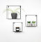 Decozey 3 scaffali da Parete in Nero – Mensola sospesa in Design Industriale – Decorazione da Parete in Metallo – Mensole galleggianti per Decorare Cucina, Soggiorno e Bagno