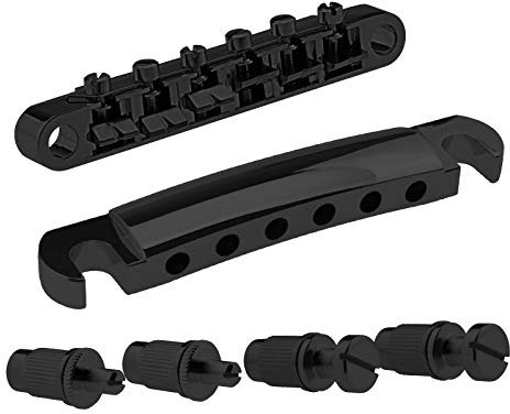 OTOTEC Tune-o-Matic Saitenhalter und Steg-Set für E-Gitarre, mit Nieten, Montagezubehör, passend für Epiphone Les Paul Ersatzteile
