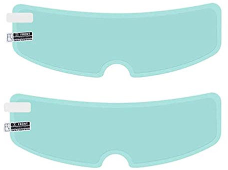 Spier - Protector universal para casco de motocicleta, antilluvia, antiniebla, visera transparente, 2 unidades
