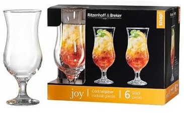 Ritzenhoff & Breker Cocktailglas Joy Größe 6er Set Cocktailglas 390 ml Joy
