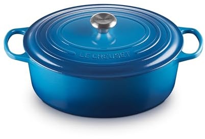 Le Creuset Marseille Schmortopf aus emailliertem Gusseisen, oval, 8 l