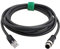 HangTon Ethernet M12 8 Pin A-Coded Male to RJ45 CAT6 Cable for Cognex In Sight Micro 7000 5000 Data Man Reader 200 300 Industrial Automation Application High Speed Black 2m