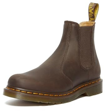 Dr. Martens 2976 Smooth Chelsea, Anfibi Unisex adulto, Dark Brown Crazy Horse, 36 EU