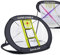 SAPLIZE Golf Chipping Netz - Stabiles Pop Up 3-Loch-Golf-Zielnetz für Indoor/Outdoor/Backyard - Trainingsnetz für genaue Schwünge